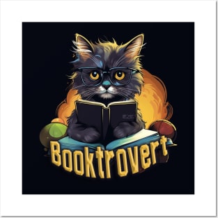 Booktrovert - Funny Introvert Design Posters and Art